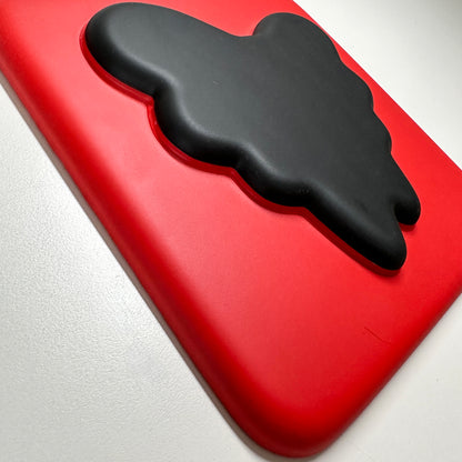 Heart Black on Red